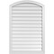 Ekena Millwork Arch Top Surface Mount PVC Gable Vent: Functional, w/ 2"W x 1-1/2"P Brickmould Frame, 28"W x 42"H GVPAR28X4202SF - alternate 1